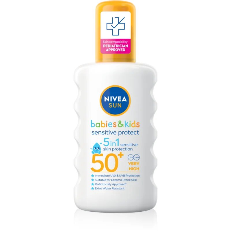 Nivea SUN Kids spray pentru protectie solara pentru copii SPF 50+ 200 ml