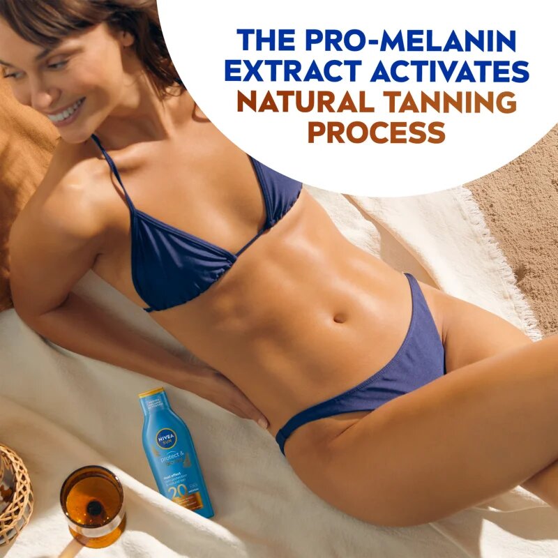 Nivea SUN Protect & Bronze lotiune de protectie solara intensiva SPF 20 200 ml