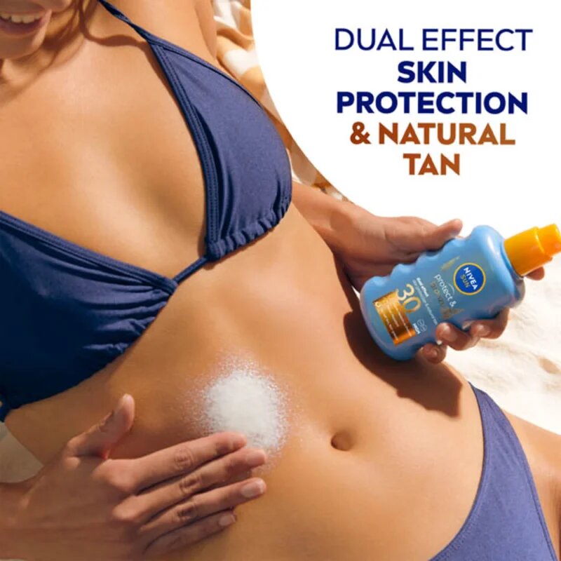 Nivea SUN Protect & Bronze spray de corp pentru un bronz intens SPF 30 200 ml