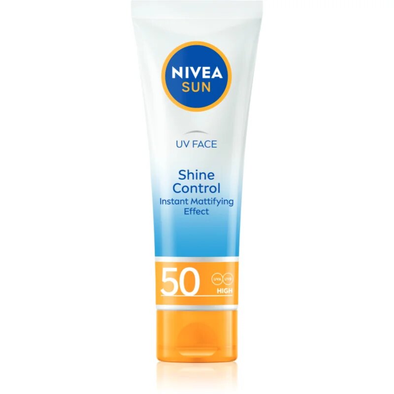 Nivea SUN UV FACE crema de piele ușor liniștitoare plaja SPF 50 50 ml