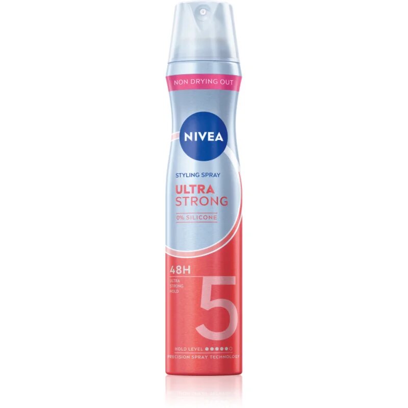 Nivea Ultra Strong fixativ pentru păr cu fixare foarte puternică fara silicon 250 ml
