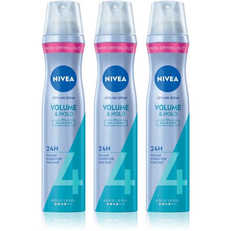 Nivea Volume Care fixativ pentru volum maxim 3 x 250 ml