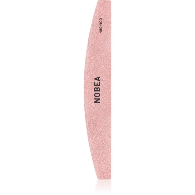 NOBEA Accessories Half-moon Nail File 180/100 pilă de unghii clasică cu două straturi aspre 1 buc