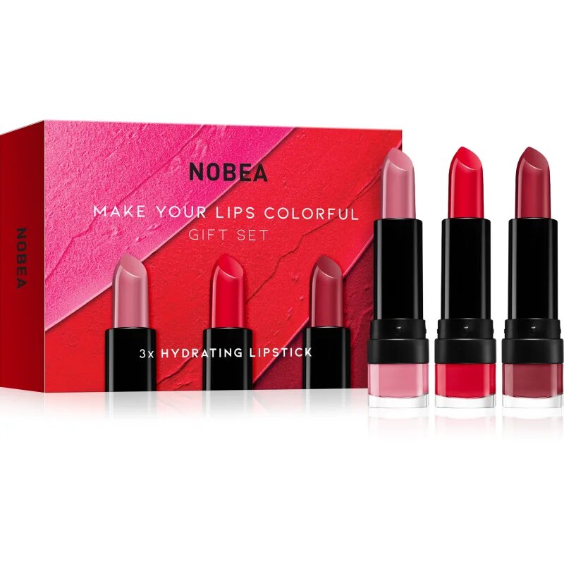 NOBEA Beauty Pleasure Make Your Lips Colorful Gift Set set de rujuri ediție cadou