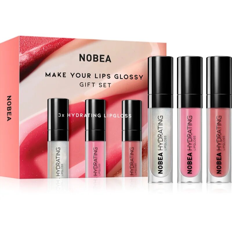 NOBEA Beauty Pleasure Make Your Lips Glossy Gift Set set cu luciu de buze ediție cadou