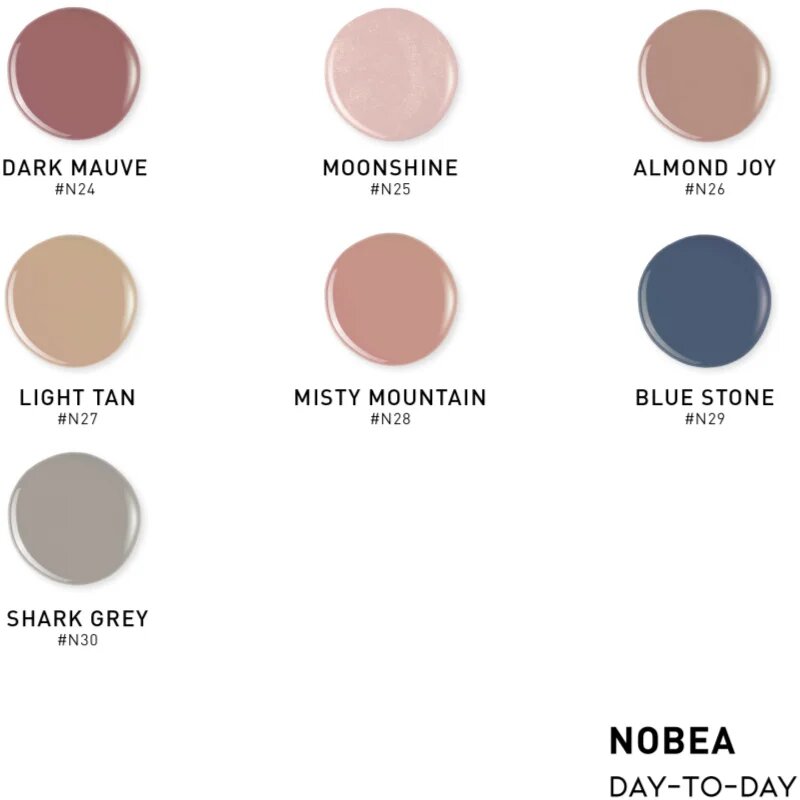 NOBEA Day-to-Day 3-Piece Gel-like Nail Polish set set de lacuri de unghii Coffee Time