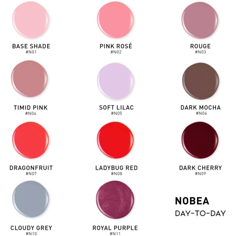 NOBEA Day-to-Day 4-Piece Gel-like Nail Polish set set de lacuri de unghii Ultimate Lemonade