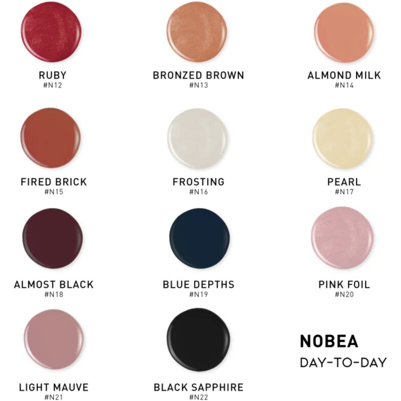 NOBEA Day-to-Day Gel-like Nail Polish lac de unghii cu efect de gel culoare Cloudy grey #N10 6 ml