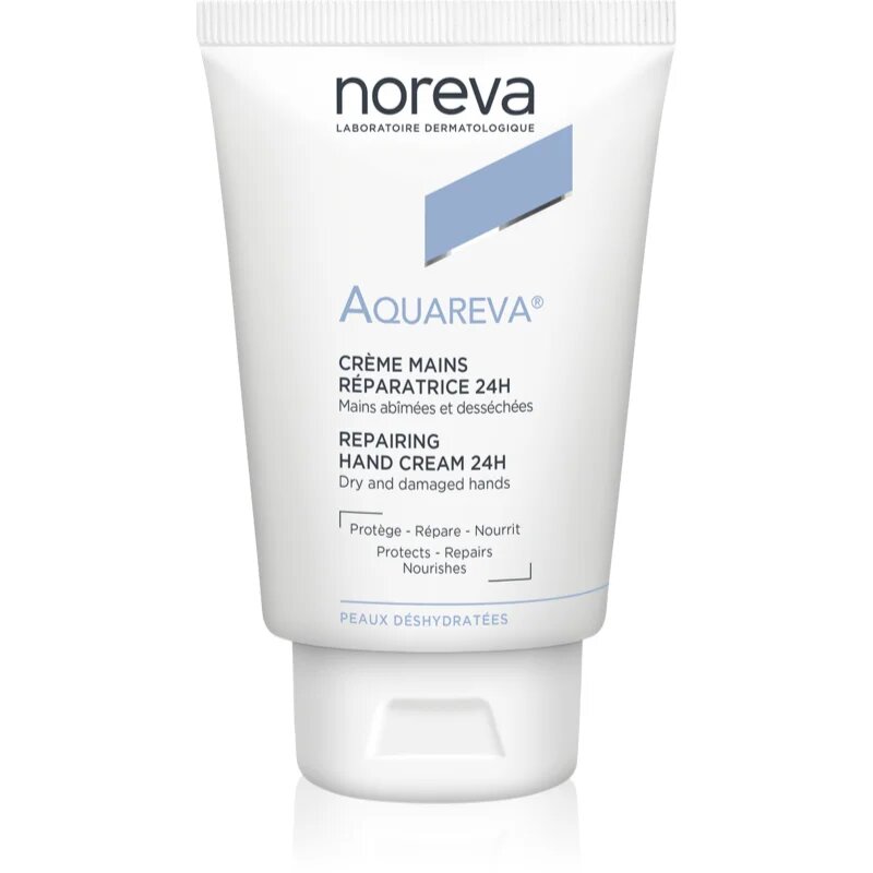 Noreva Aquareva Repairing Hand Cream 24H Cremă de mâini regeneratoare cu efect de hidratare 50 ml