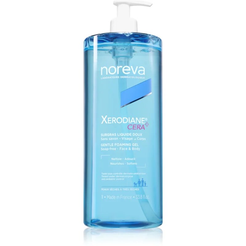 Noreva Xerodiane® Cera Gentle Foaming gel gel de curățare blând pentru piele uscata si sensibila 1000 ml