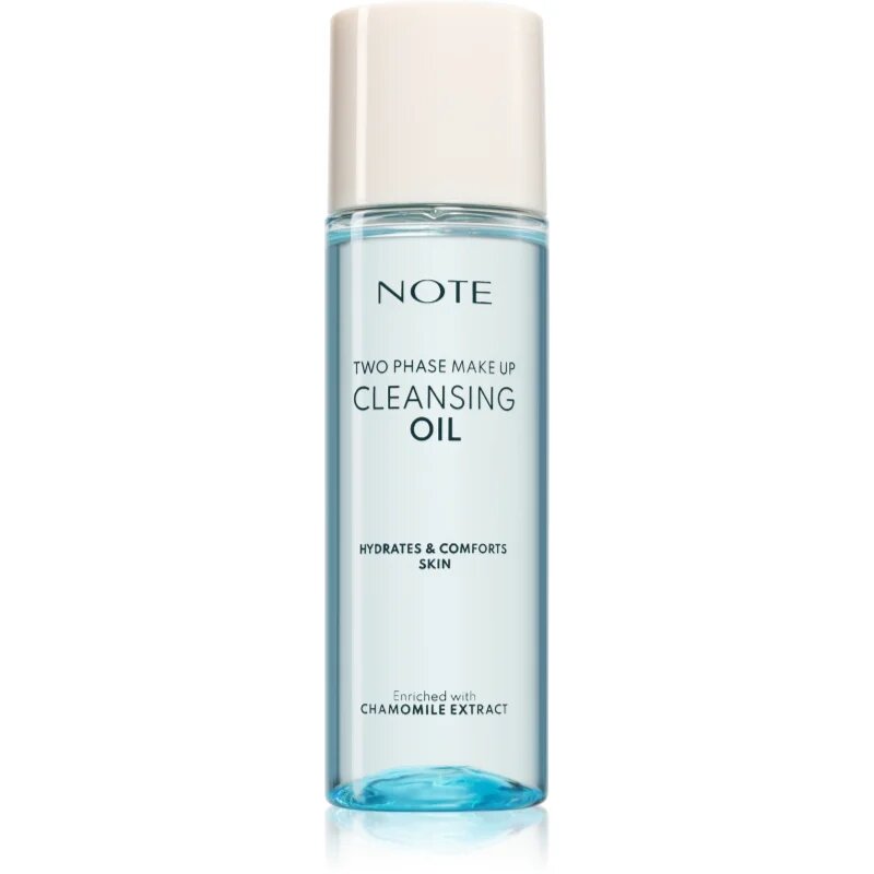 Note Cosmetique Two Phase Cleansing Oil demachiant bifazic rezistent la apa pentru buze si ochi 100 ml