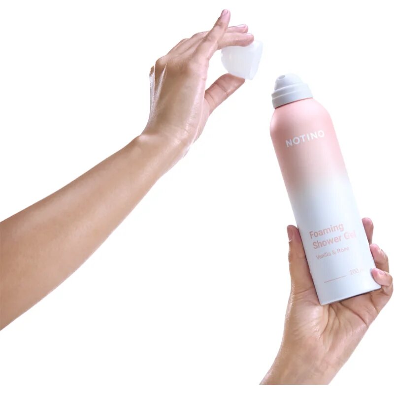 Notino Foaming Shower Gel Vanilla & Rose spumă pentru duș 200 ml