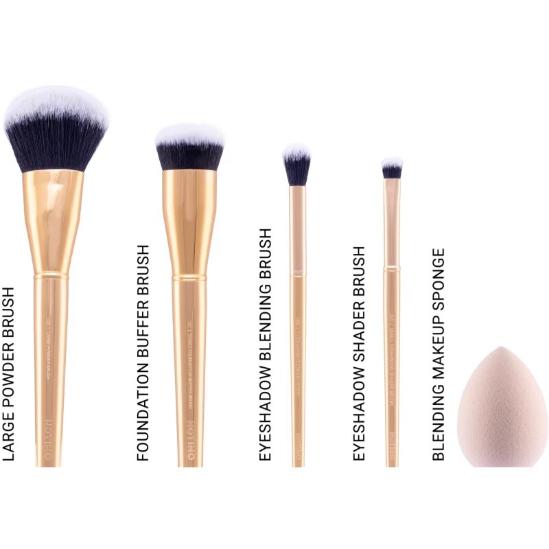 Notino Gift Set Make-up Brushes and Sponge Gift Set set de pensule cu husă