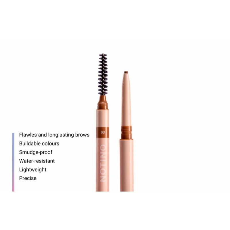 Notino Lifeproof Eyebrow Pencil creion sprâncene precise 03 Warm Brown 0.09 g