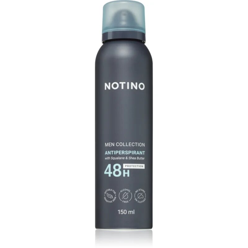 Notino Men Collection Antiperspirant 48h with Squalane & Shea Butter antiperspirant spray pentru bărbați 150 ml