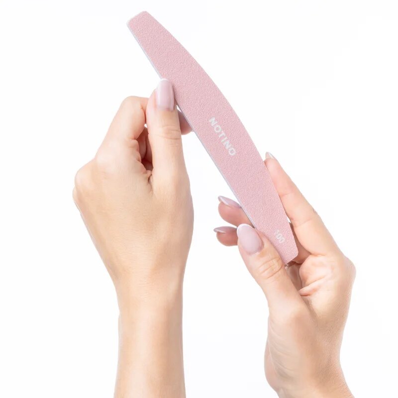 Notino Nail Tools Nail File Arc pilă de unghii clasică cu două straturi aspre 100/180 1 buc