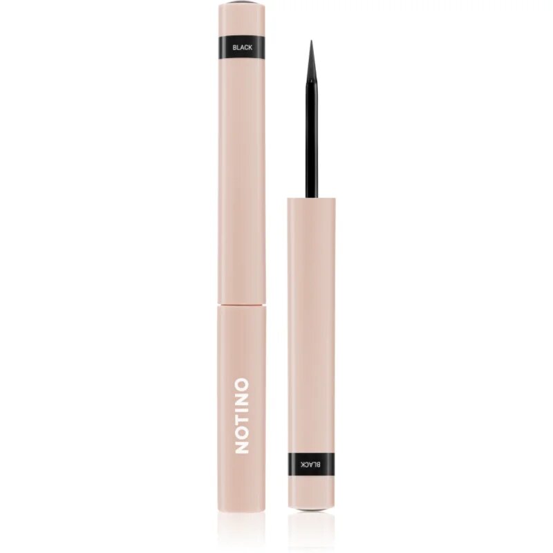 Notino Serum-Infused Lifeproof Eyeliner Contur lichid pentru ochi cu substanțe active pentru creșterea genelor 01 Black 1.7 ml