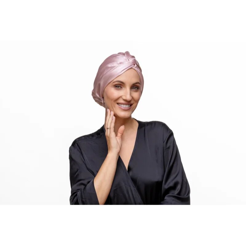 Notino Silk Collection Hair wrap turban din mătase pentru păr Pink 1 buc