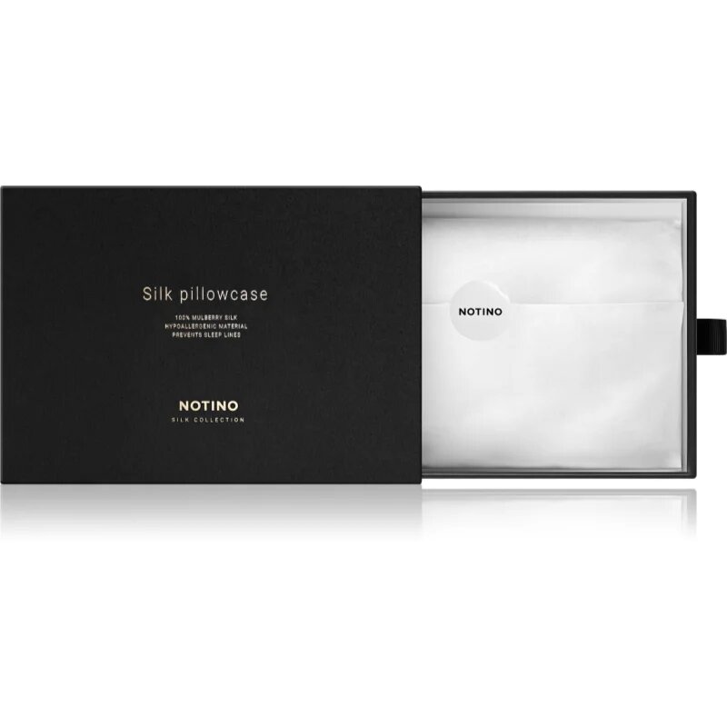 Notino Silk Collection Pillowcase față de pernă din mătase Navy Blue 50x60 cm