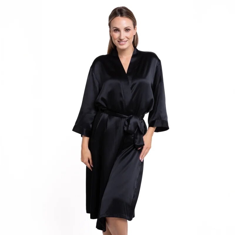 Notino Silk Collection Silk Bathrobe halat mătăsos