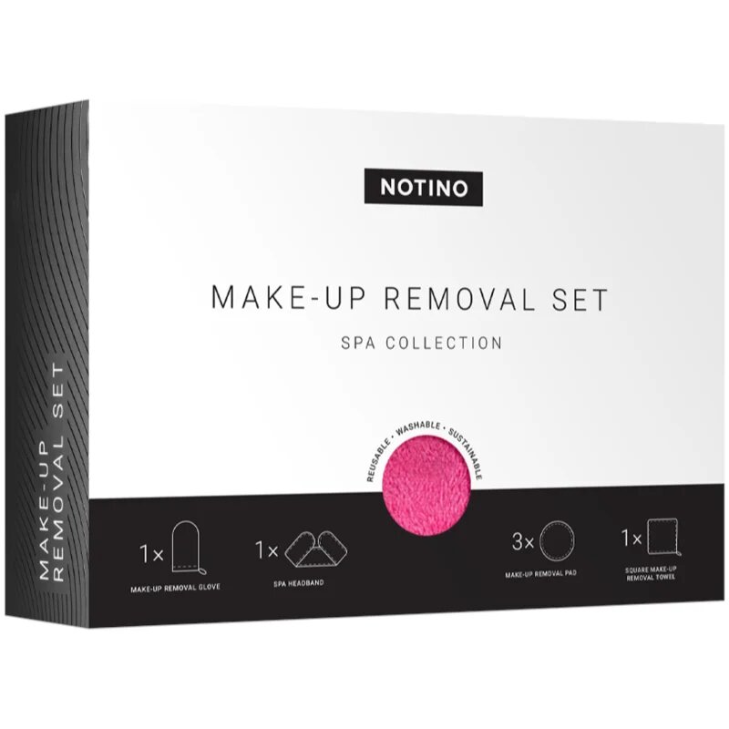 Notino Spa Collection Make-up removal set set demachiant pentru make-up din microfibră Pink