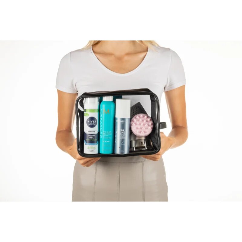 Notino Travel Collection Clear Organizer Set Set de călătorii Black