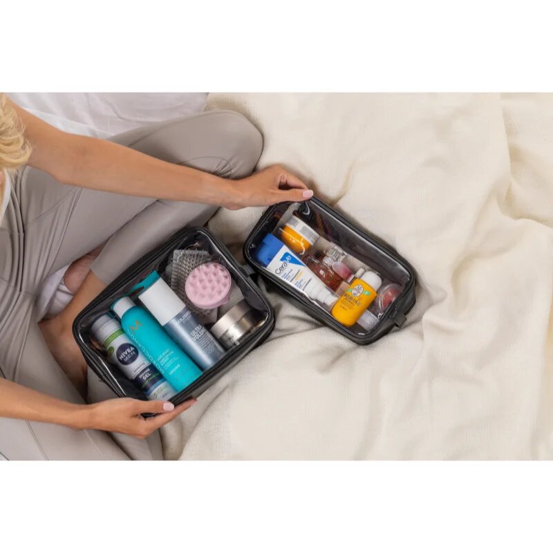Notino Travel Collection Clear Organizer Set Set de călătorii Black