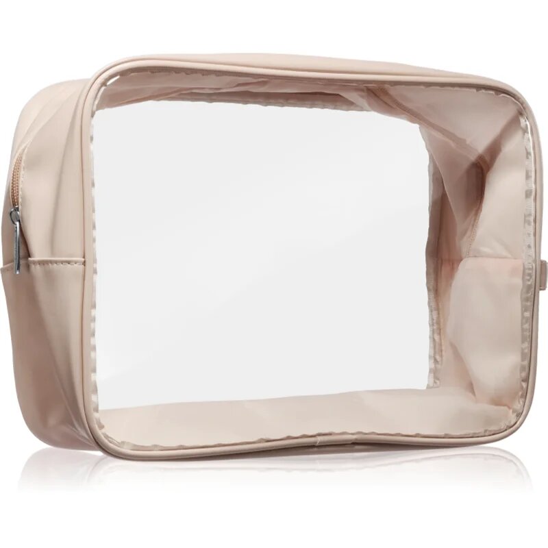 Notino Travel Collection Extra Large Clear Organizer geantă de cosmetice transparentă XL Beige 275x20x125 cm 1 buc