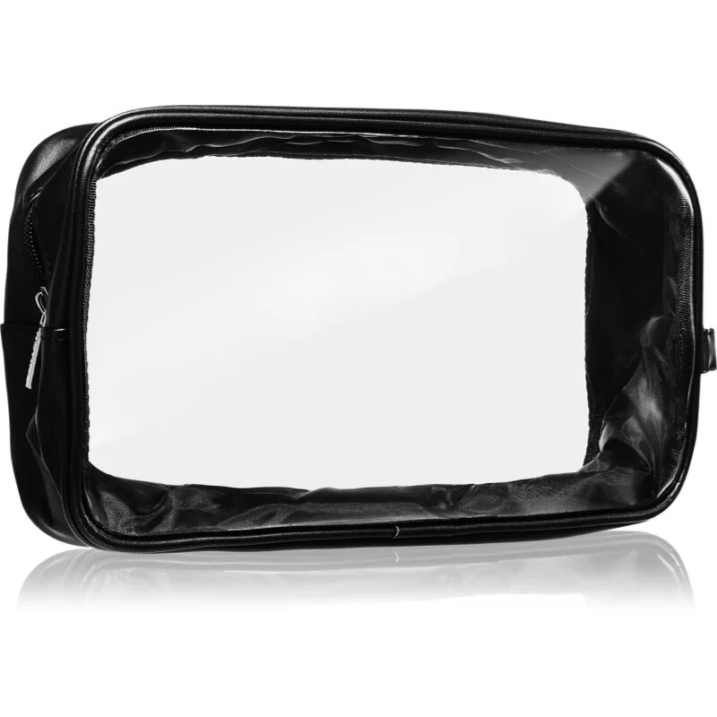 Notino Travel Collection Large Clear Organizer geantă de cosmetice transparentă L Black 26x14x85 cm 1 buc