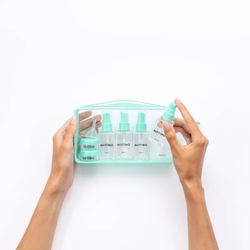 Notino Travel Collection Travel Bottle Set sticluțe pentru călătorie reutilizabile Aquatic