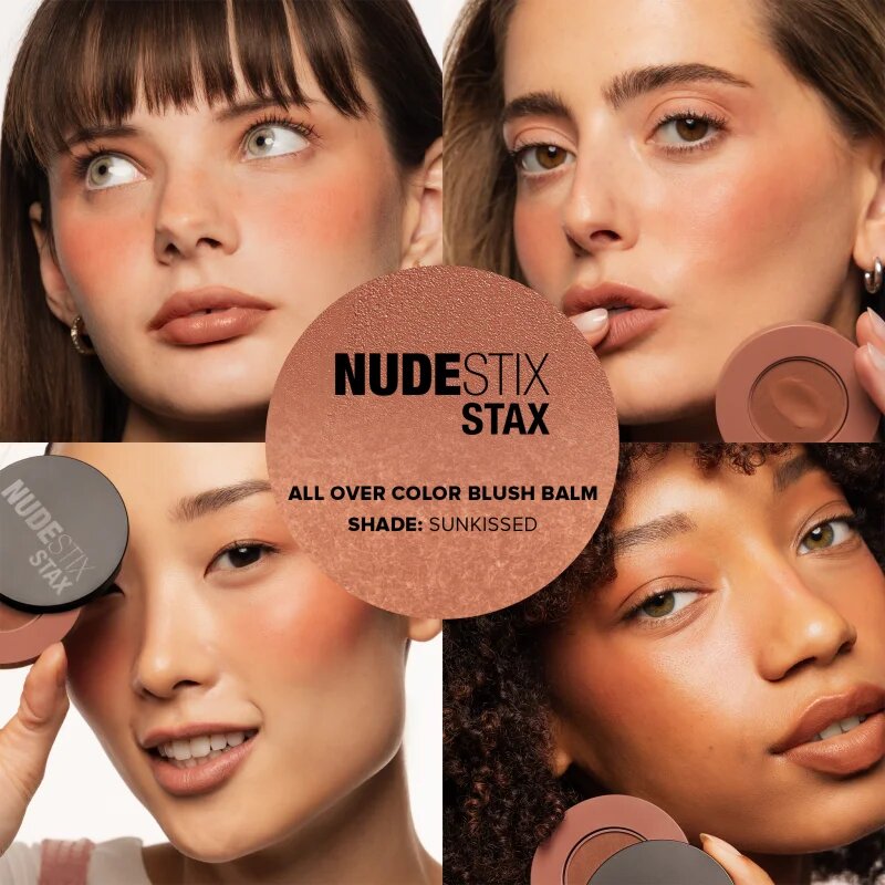 Nudestix Stax All Over Color Blush Balm machiaj multifuncțional pentru ochi buze și față culoare Sunkissed 2.5 g
