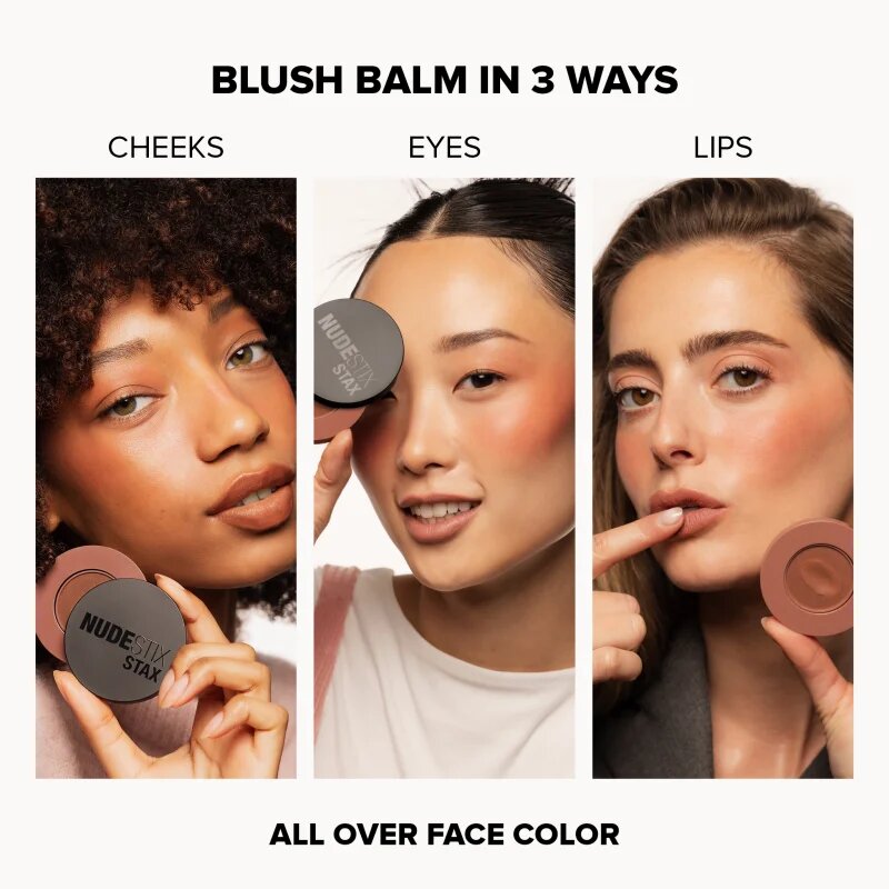 Nudestix Stax All Over Color Blush Balm machiaj multifuncțional pentru ochi buze și față culoare Sunkissed 2.5 g
