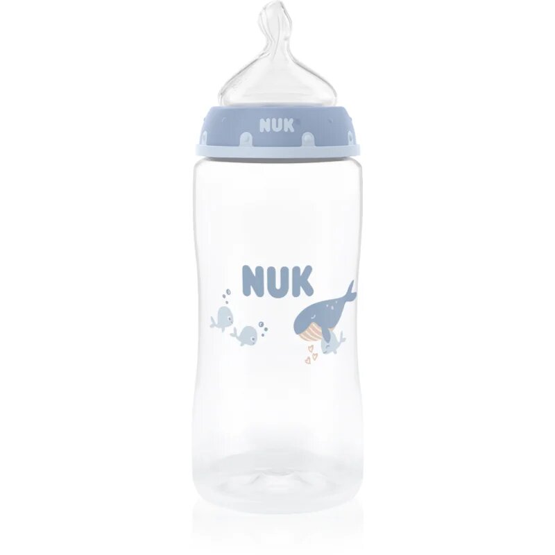 NUK First Choice Whale biberon cu controlul temperaturii 3m+ 1 buc