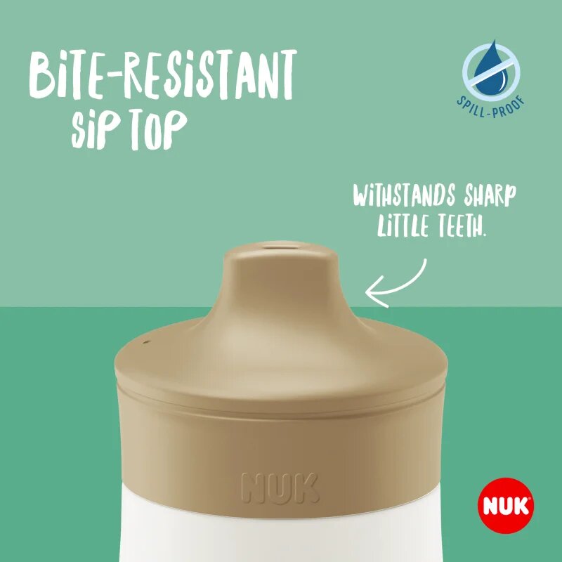 NUK Mini-Me Sip biberon pentru copii White 9m+ 1 buc