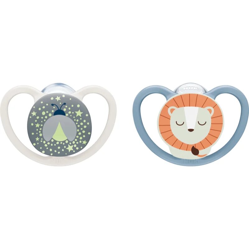 Perfect Match Air Night 6-18 m suzetă Firefly/Lion 2 buc