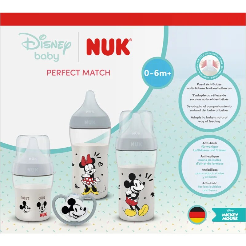 NUK Perfect Match Disney set cadou pentru bebeluși Mickey Mouse