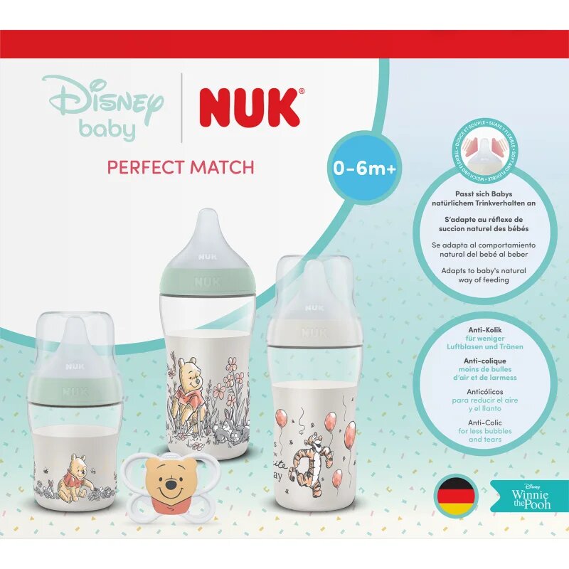 NUK Perfect Match Disney set cadou pentru bebeluși Winnie the Pooh