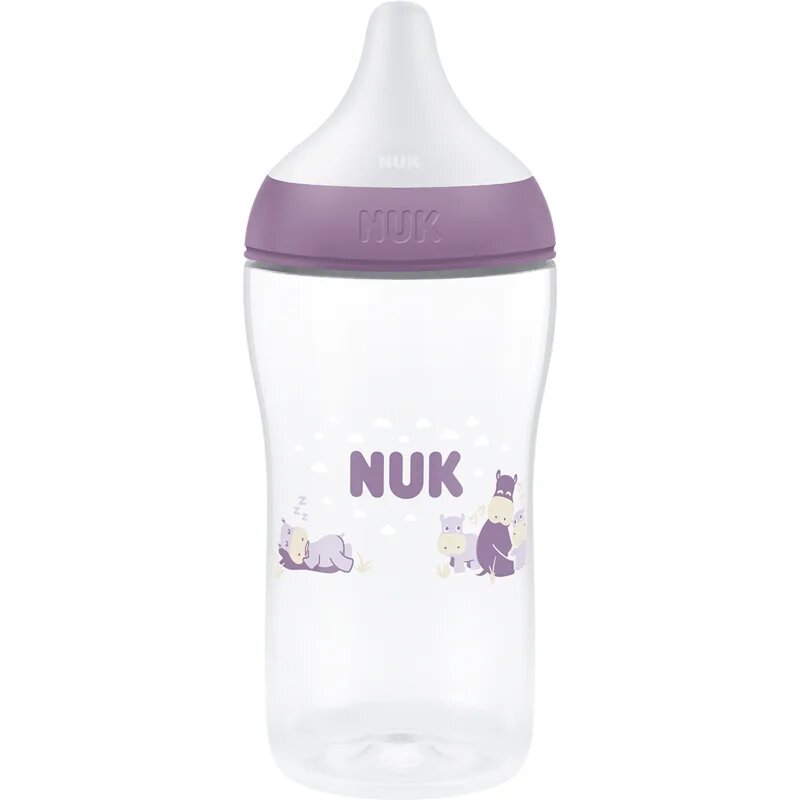 NUK Perfect Match Hippo biberon 3m+ 1 buc