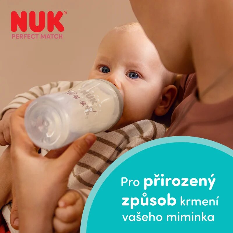 NUK Perfect Match Sheep biberon 3m+ 1 buc