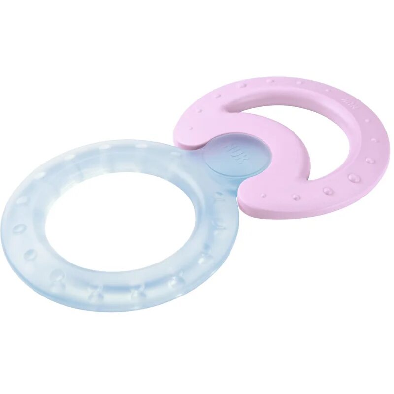 Teether jucărie pentru dentiție cu efect racoritor 3-12 m Violet 2 buc
