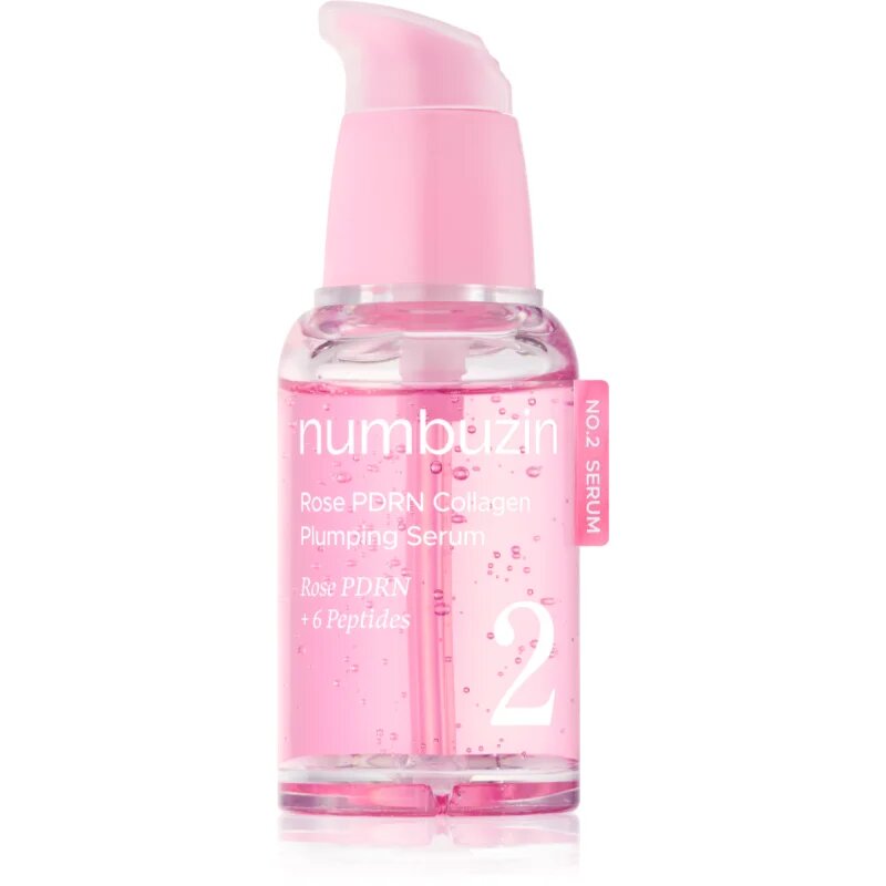 Numbuzin No. 2 Rose PDRN Collagen Plumping Serum Ser facial pentru fermitate efect regenerator 30 ml