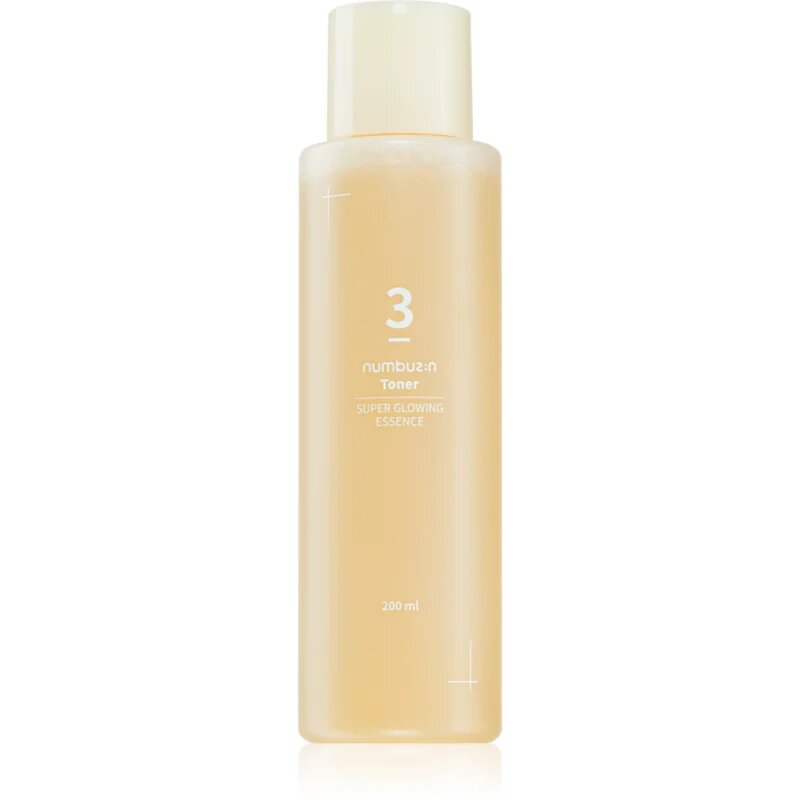 Numbuzin No. 3 Super Glowing Essence Toner solutie tonica cu efect de iluminare pentru a restabili fermitatea pielii 200 ml