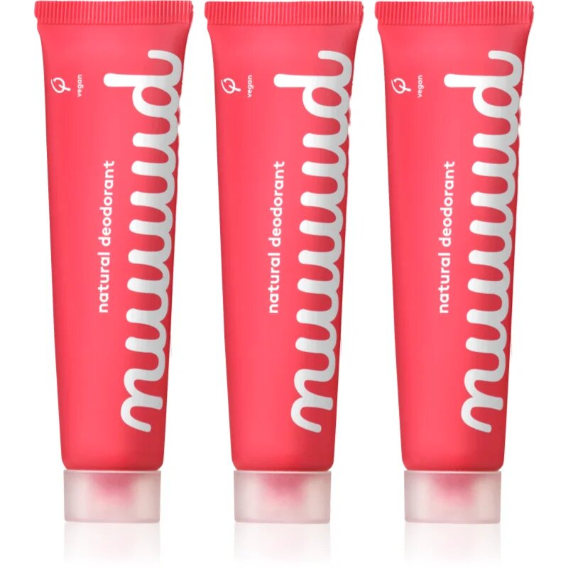 NUUD Wholelotta Pack deodorant crema natural 3x40 ml