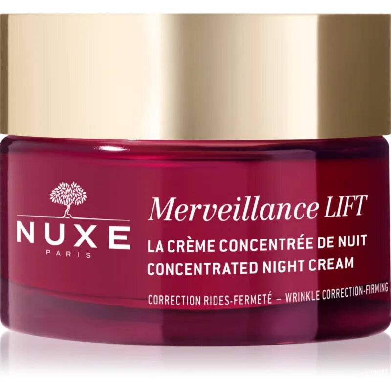 Nuxe Merveillance Lift crema de noapte pentru fermitate pentru corectarea ridurilor 50 ml