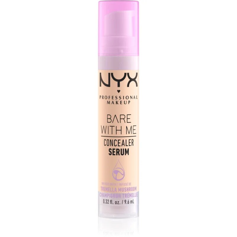 NYX Professional Makeup Bare With Me Concealer Serum hidratant anticearcan 2 in 1 culoare 01 - Fair 96 ml