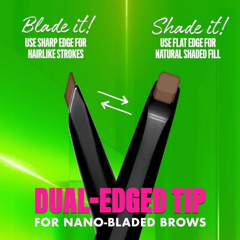 NYX Professional Makeup Blade & Shade creion pentru sprancene cu pensula culoare 11 Grey g