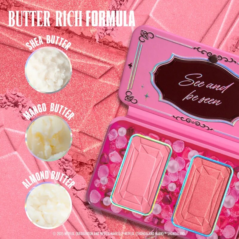 NYX Professional Makeup Bridgerton Royal Blush paleta fard de obraz culoare 01 Wallflower 2x5 g