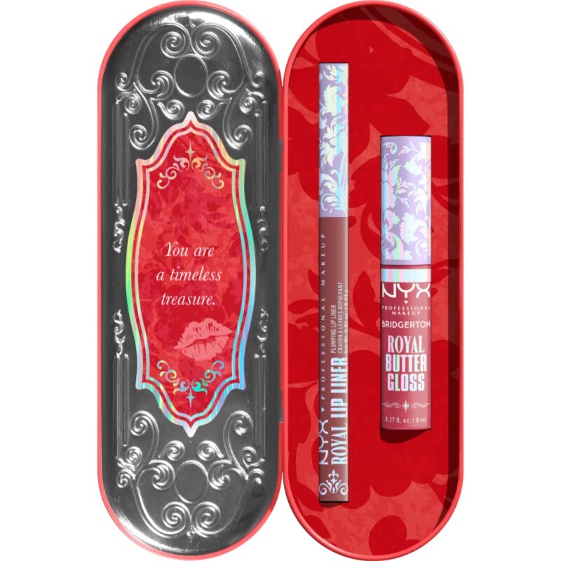 NYX Professional Makeup Bridgerton Royal Treasures set îngrijire buze culoare 01 2 buc