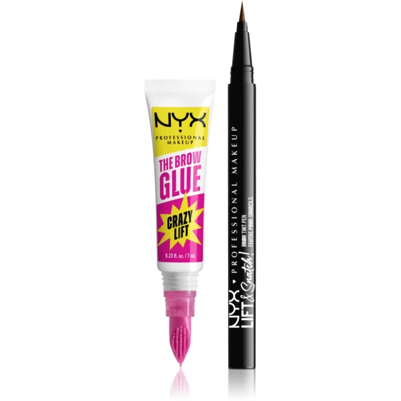 NYX Professional Makeup Brow Duo set cadou pentru sprâncene culoare 02 2 buc