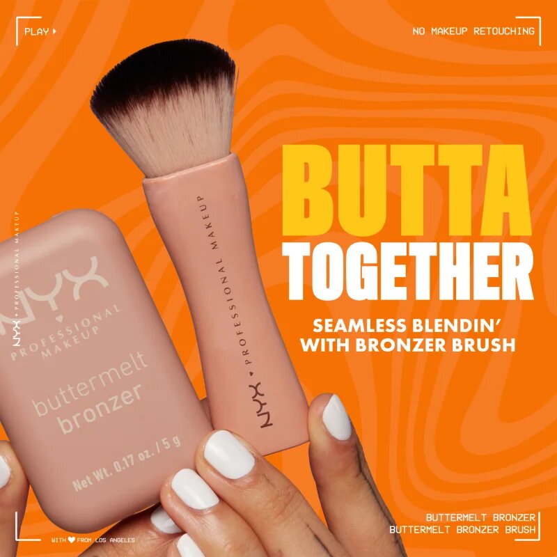 NYX Professional Makeup Buttermelt Bronzer autobronzant culoare 02 All Buttad Up 5 g